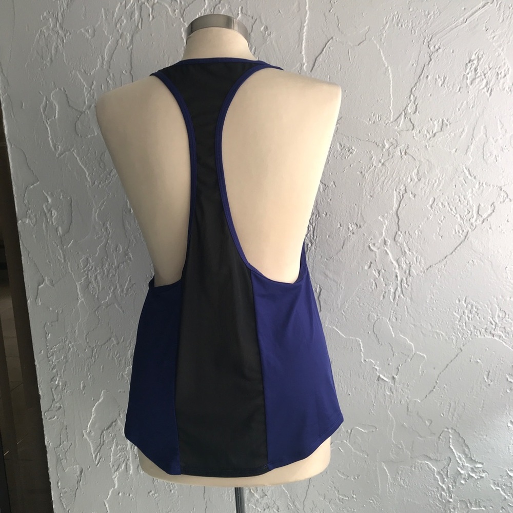 Fabletics Hayden Mesh Racerback Blue Tank - Picture 4 of 7
